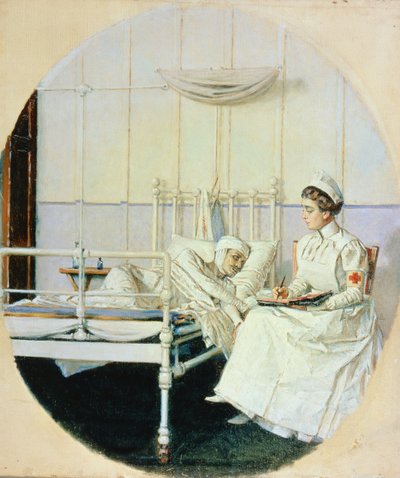 A Letter to Mother, 1901 by Piotr Petrovitch Weretshchagin